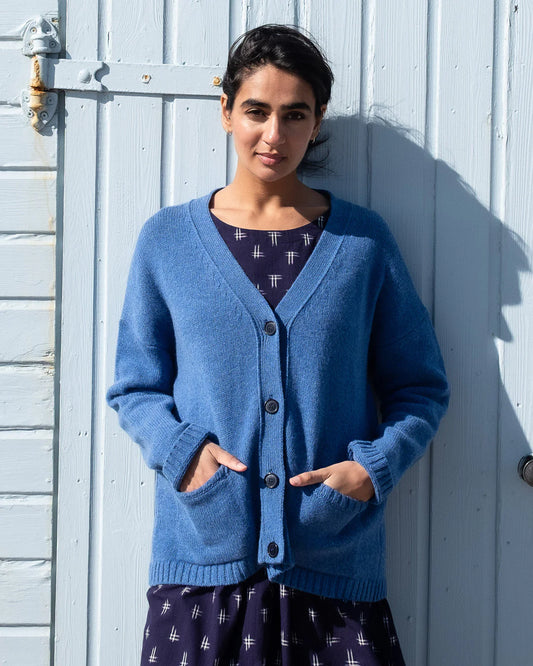 Med Blue Kora Cardigan