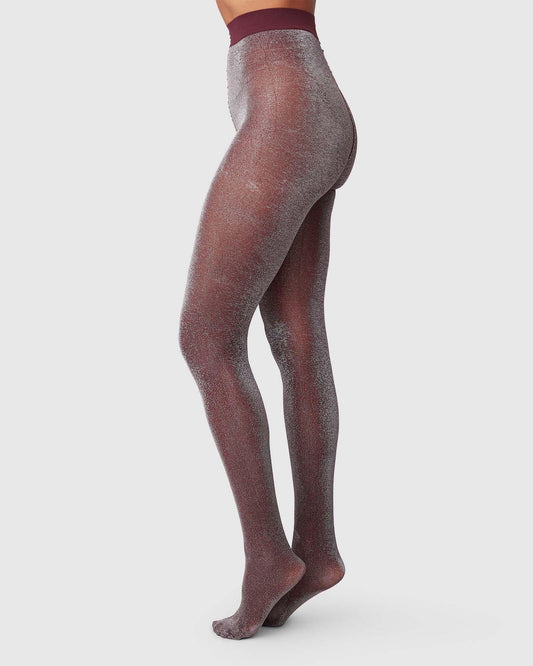 Tora Shimmery Tights 20 Denier Plum