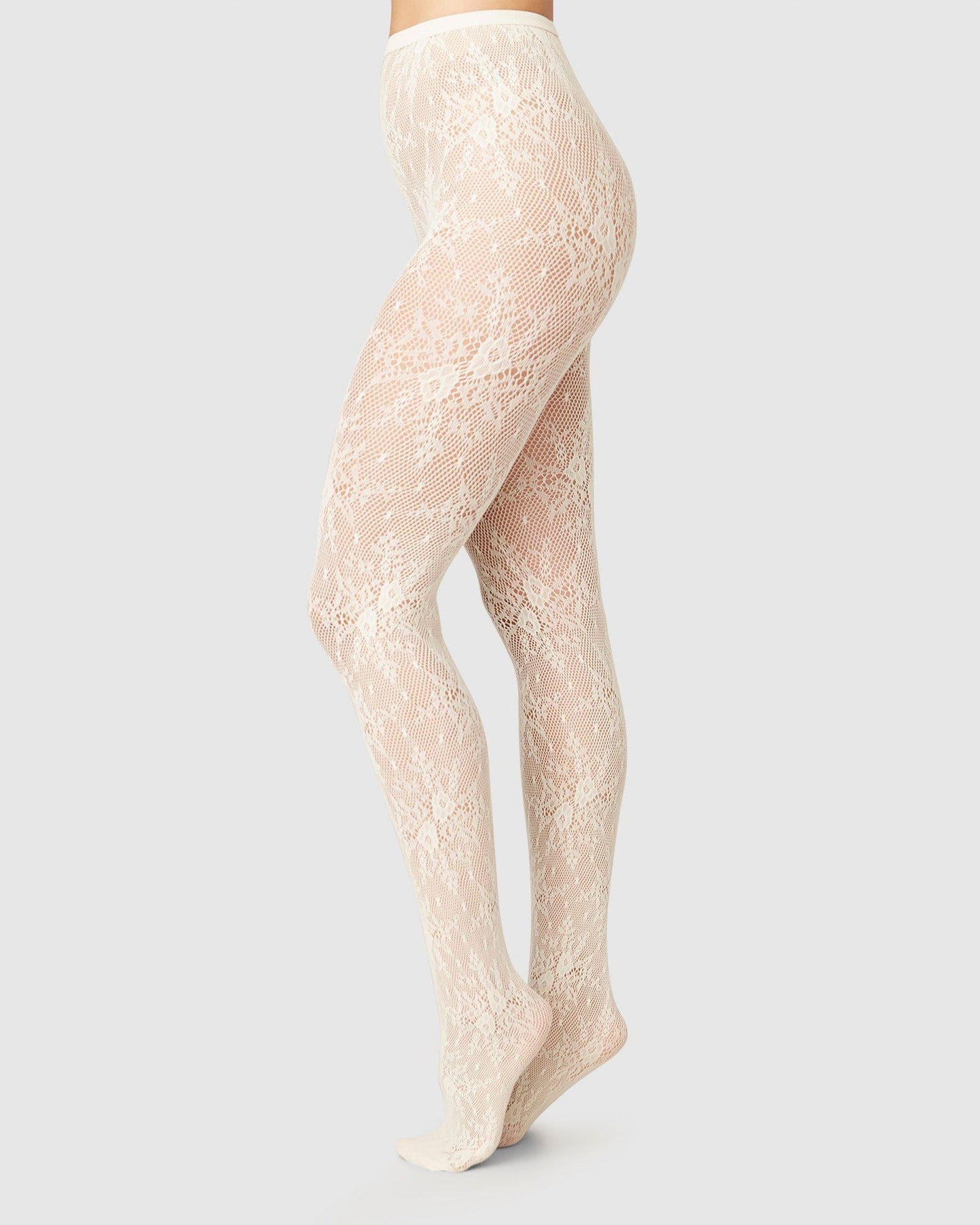 Rosa Lace Tights | Ivory