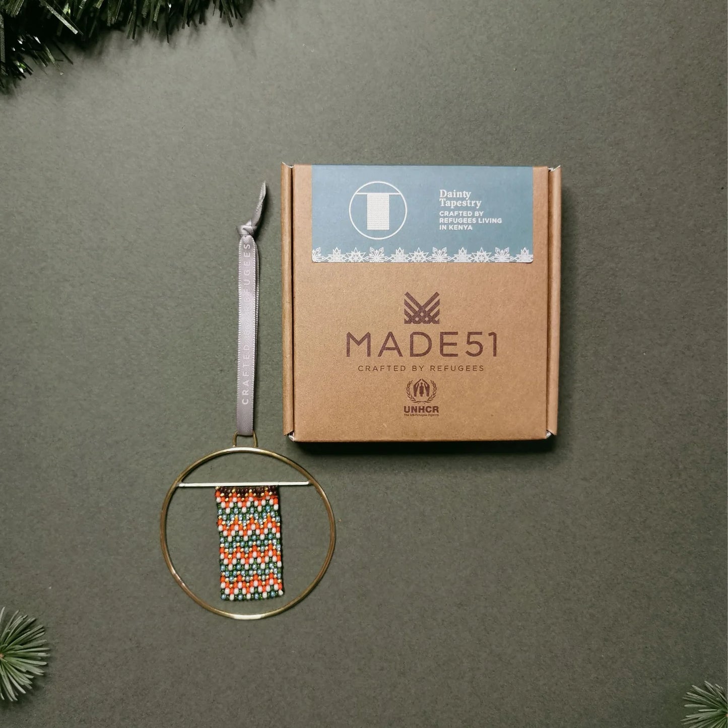 Holiday Collection Dainty Tapestry Ornament