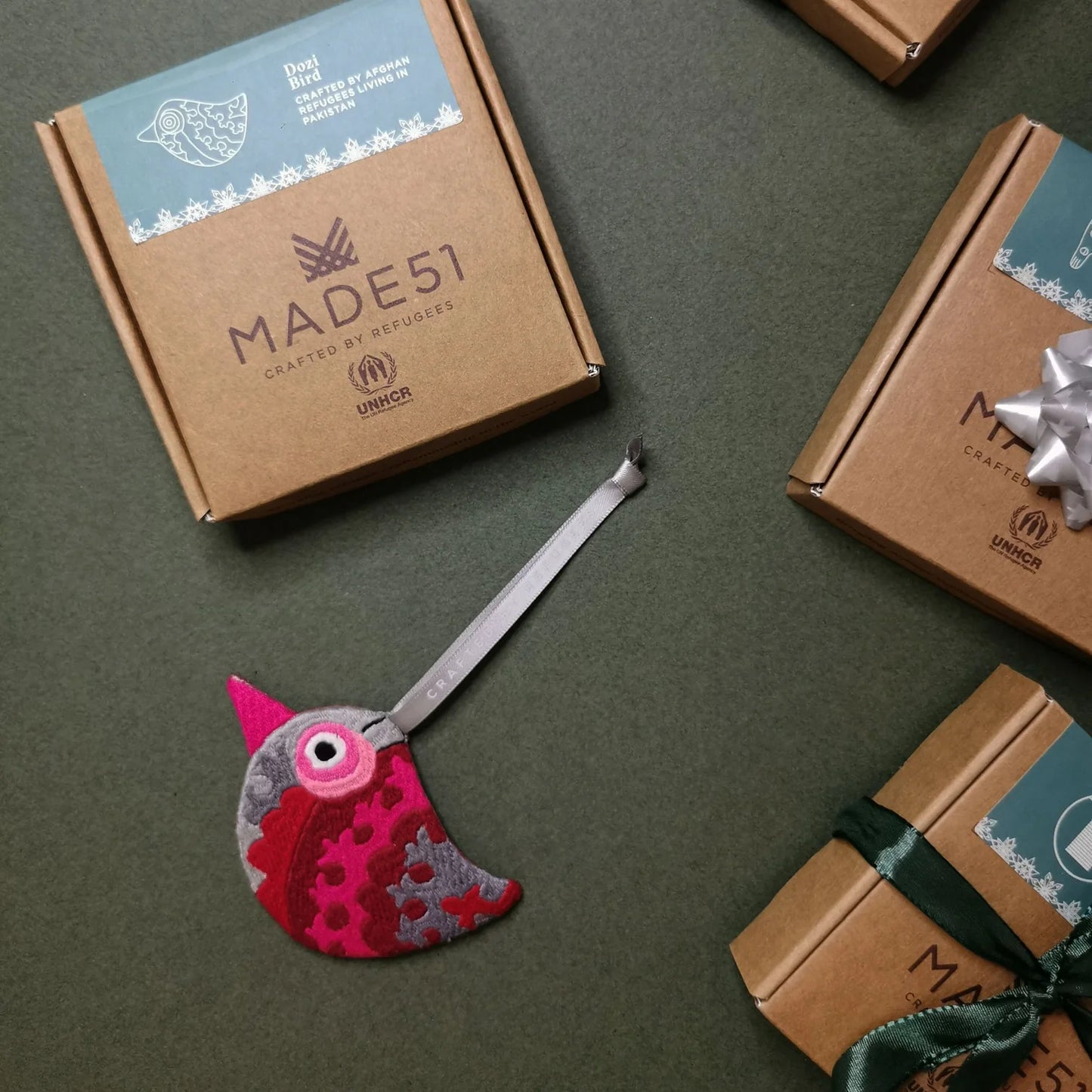 Holiday Collection Dozi Bird Ornament