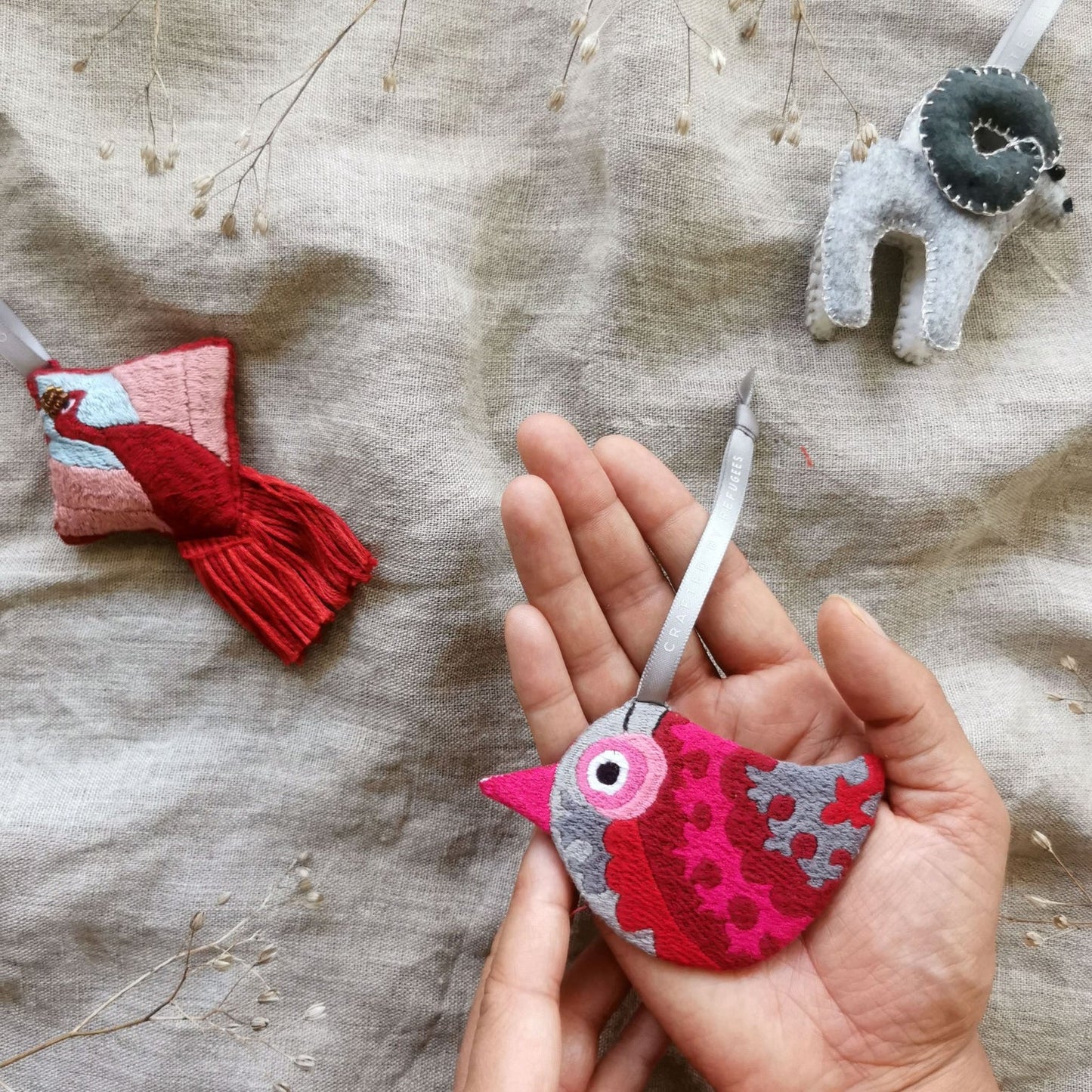 Holiday Collection Dozi Bird Ornament