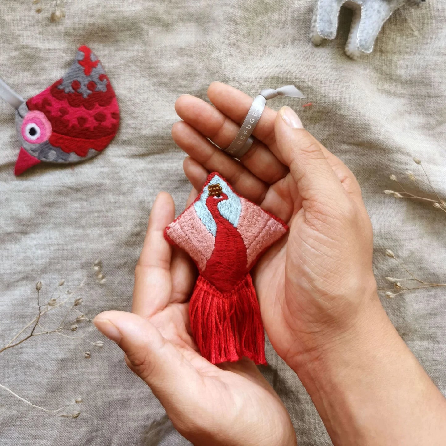 Holiday Collection Splendid Peacock Ornament