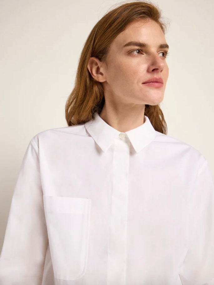 GOTS Oversized Blouse White