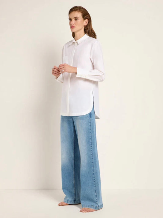 GOTS Oversized Blouse White