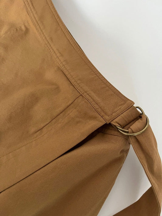 Cargo Wrap Skirt Camel