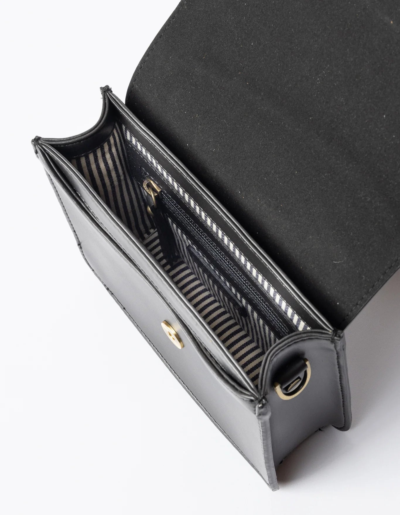 Audrey Mini Black Bag - Vegan Apple Leather