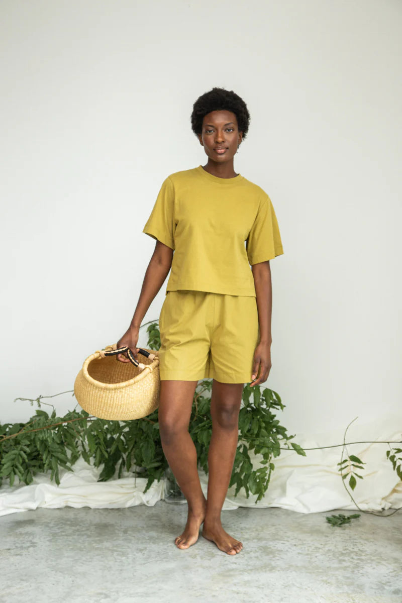 Bright Olive Bay Organic Cotton Tee