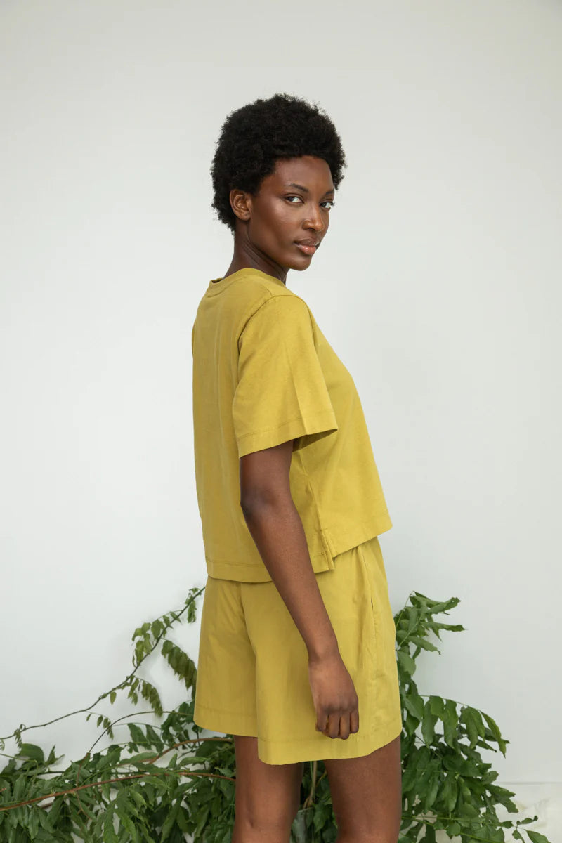 Bright Olive Bay Organic Cotton Tee