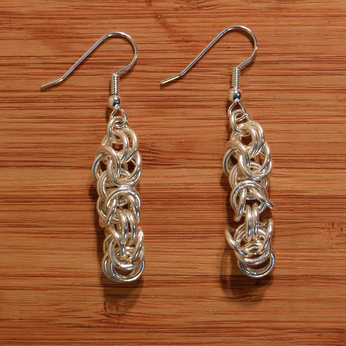 Chain Loop Earring Silver Plated