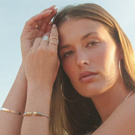 Tarutoa Polished Silver Open Ring