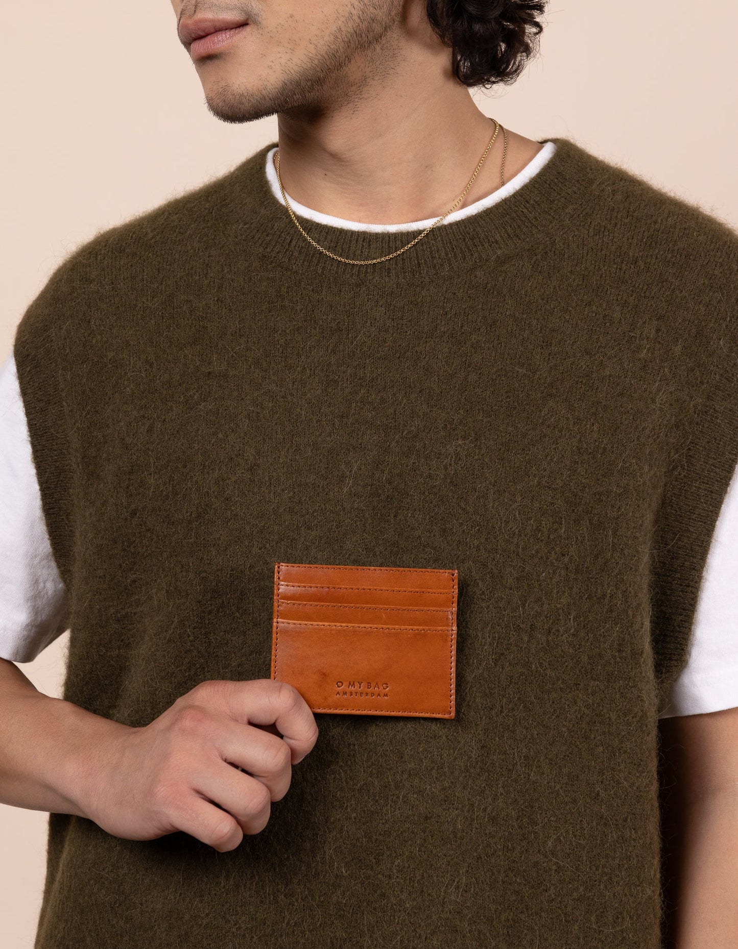 Marks Cardcase Maxi Classic Leather Cognac