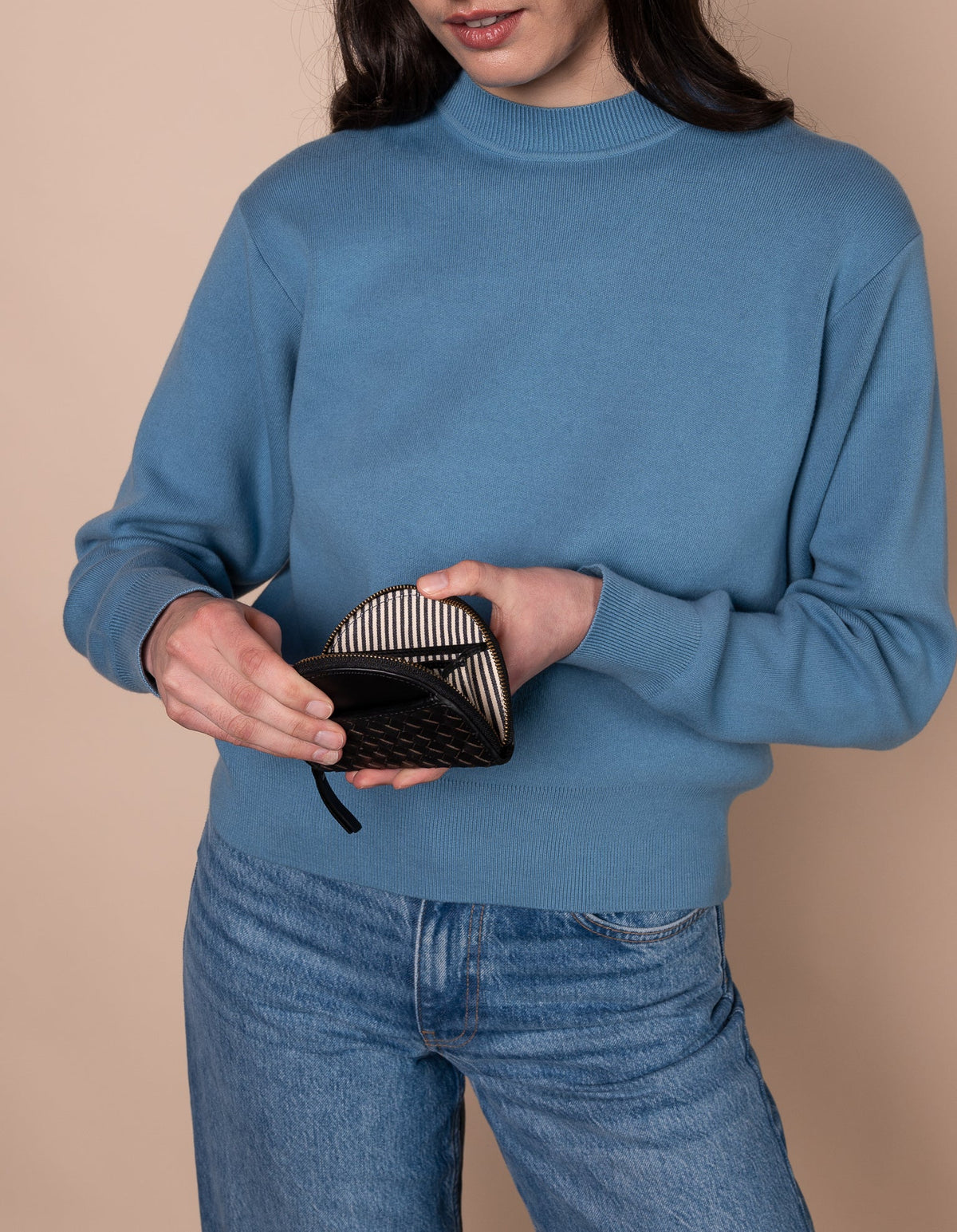 Laura Coin Purse Woven Black