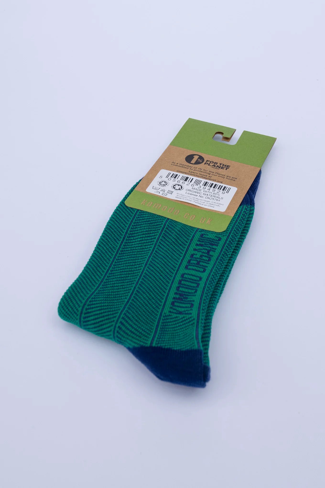 Herringbone Sock Green