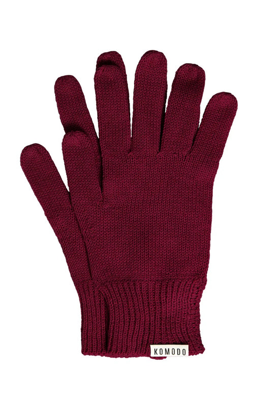 City Gloves Wine Red