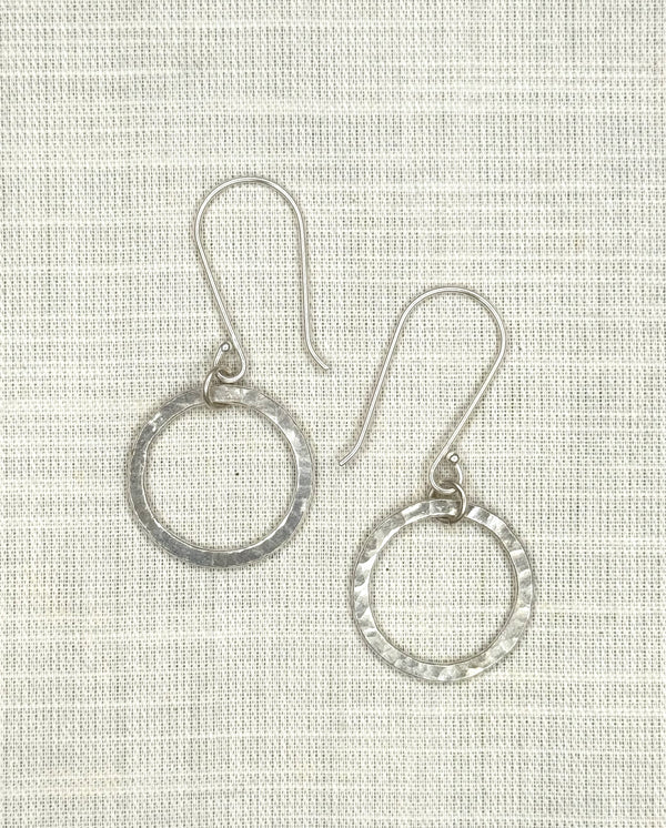 Luna Hoop Earrings Silver Plated