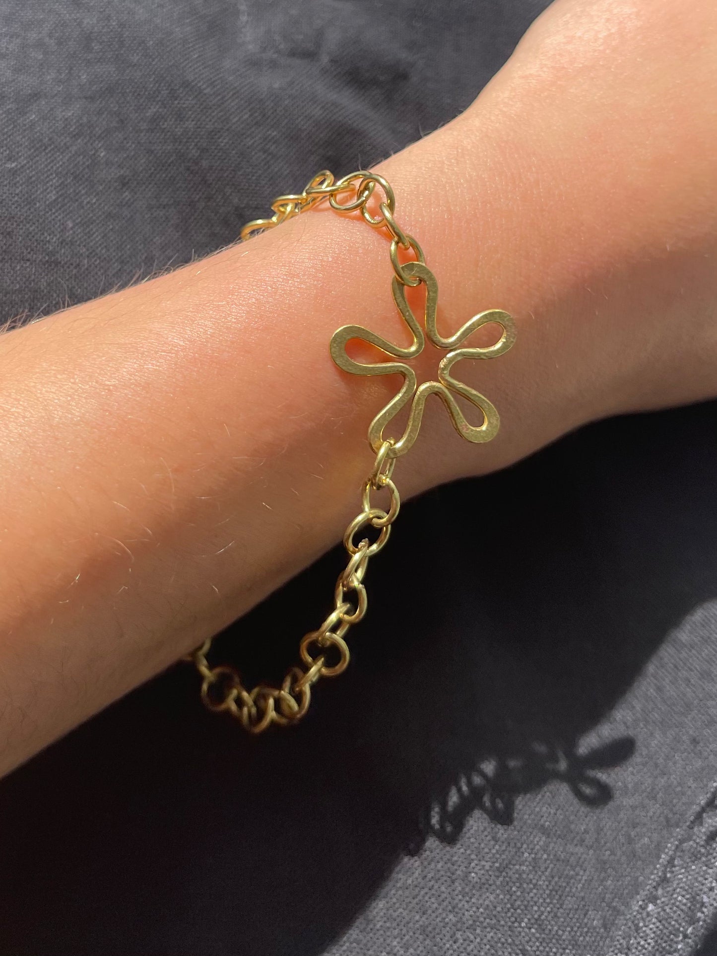 Flower Bracelet Brass