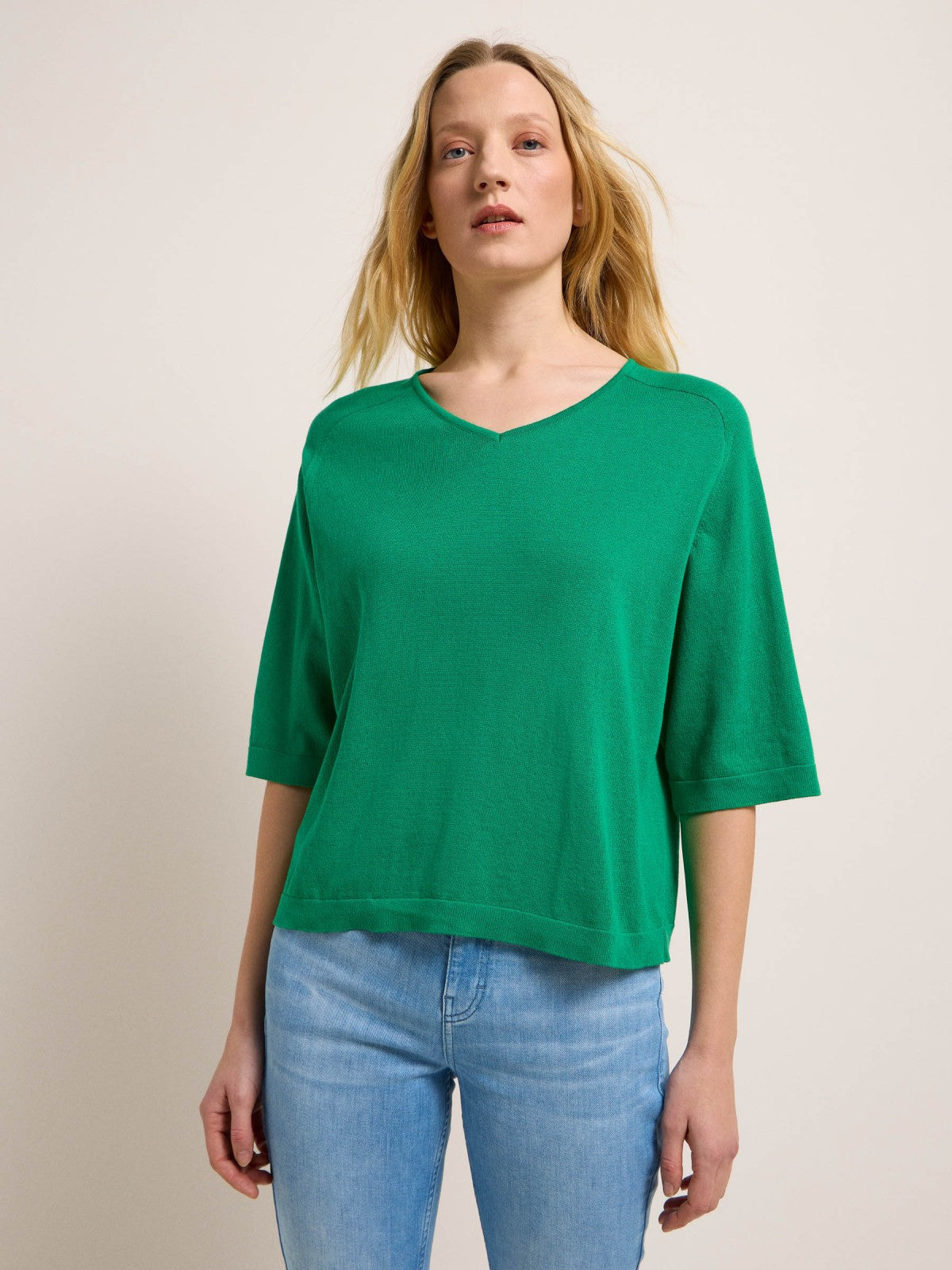 Green Knitted Organic Cotton Top