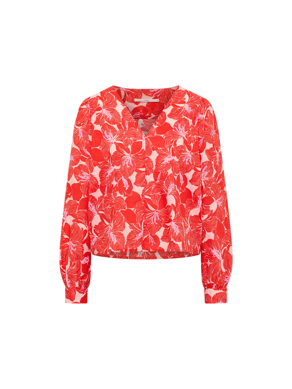 Print Bloom Blouse Red