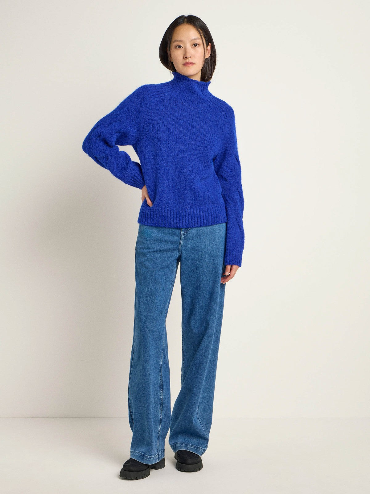 Blue top Woolen Sweater