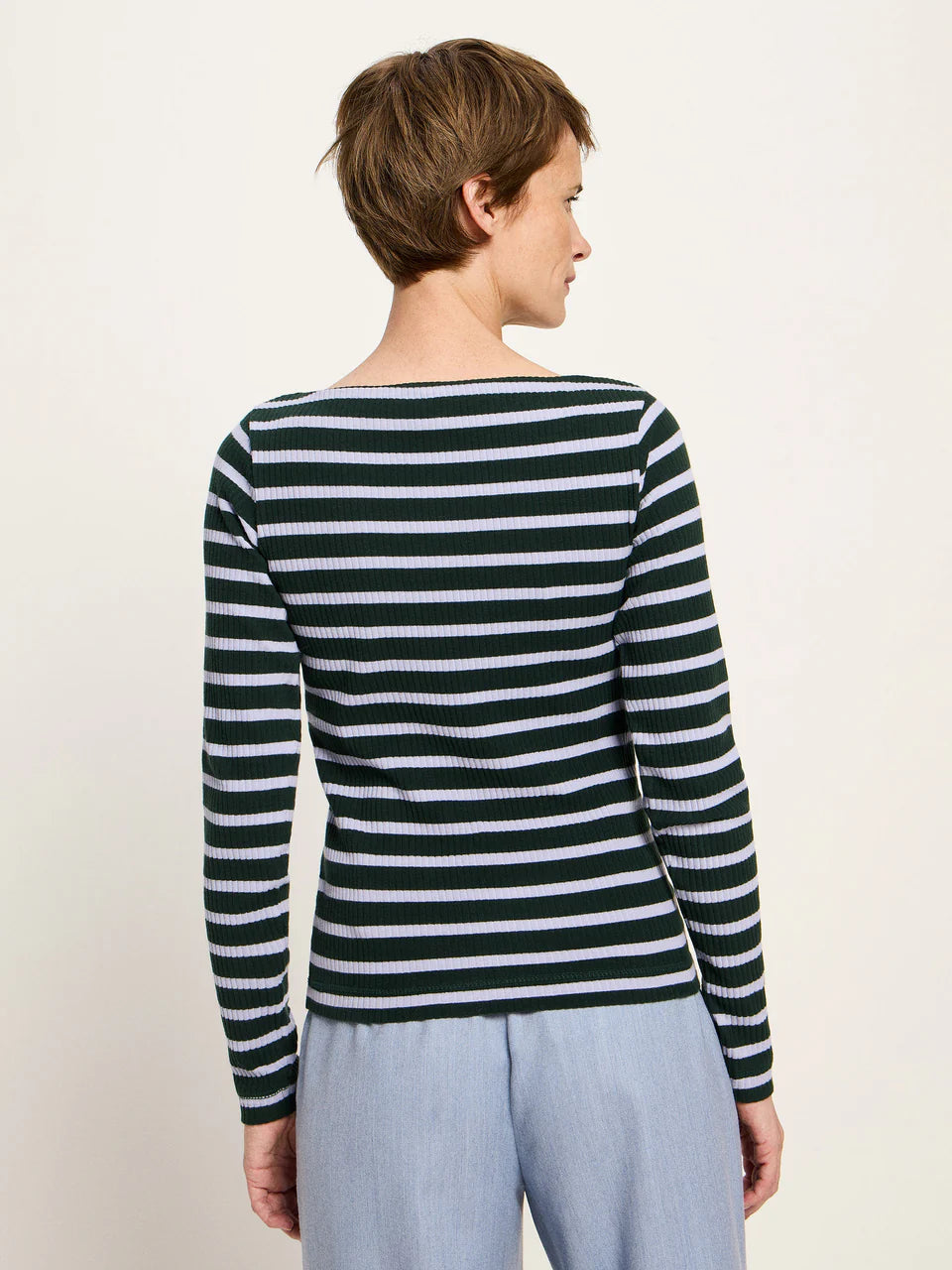 Boat Neck Shirt Shirt Forest & Lupine