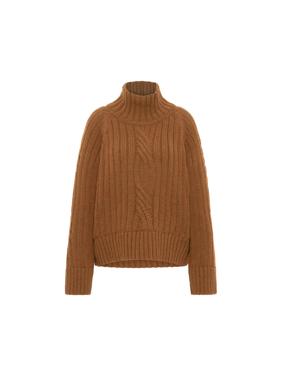 Oversized Ribbed Jumper Brown
