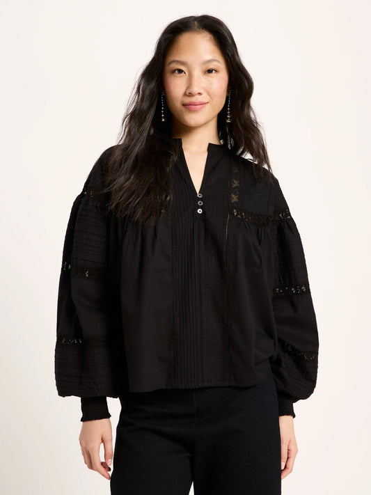 Lace Blouse Black
