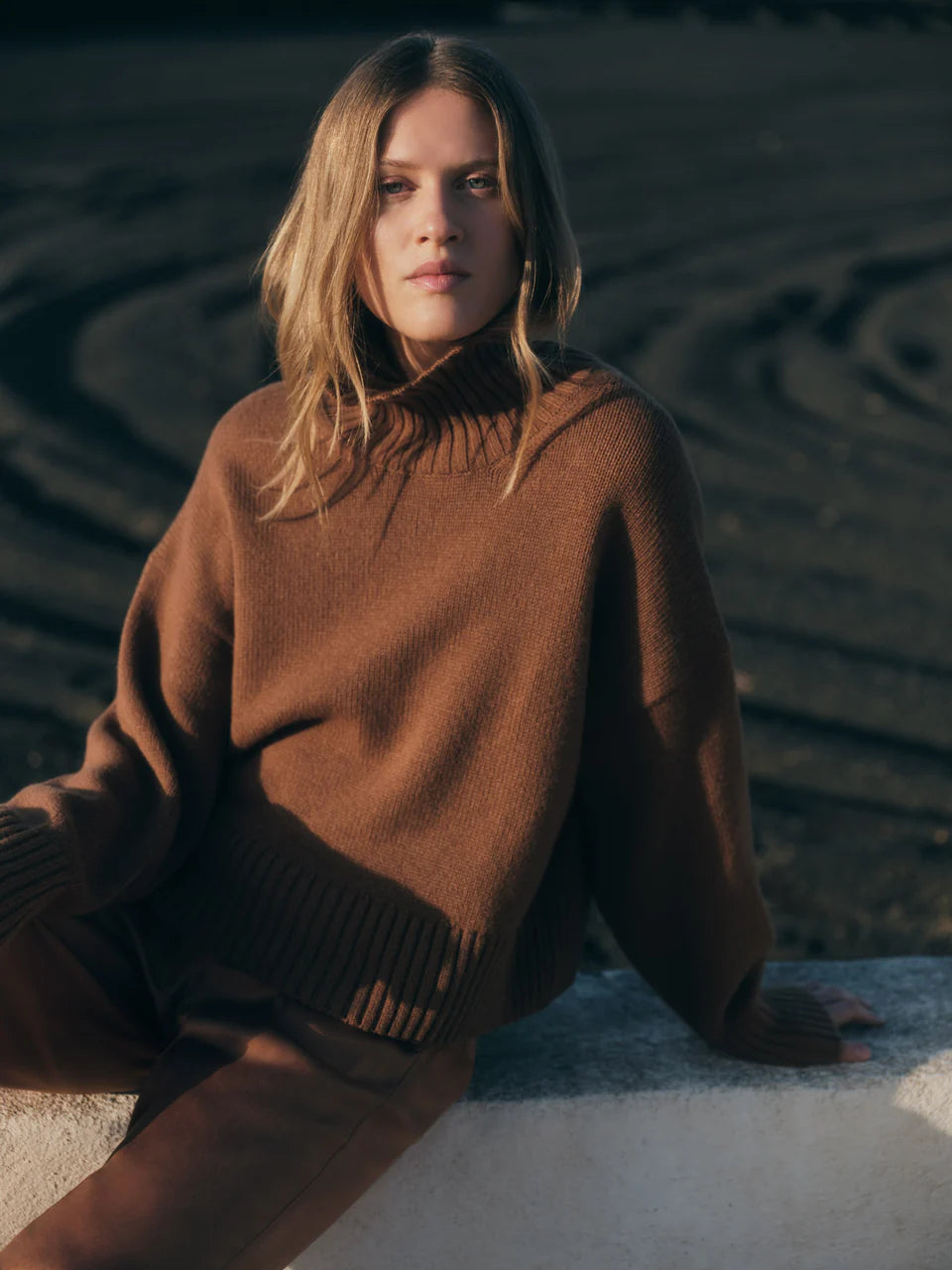 Oversized Pullover Brown