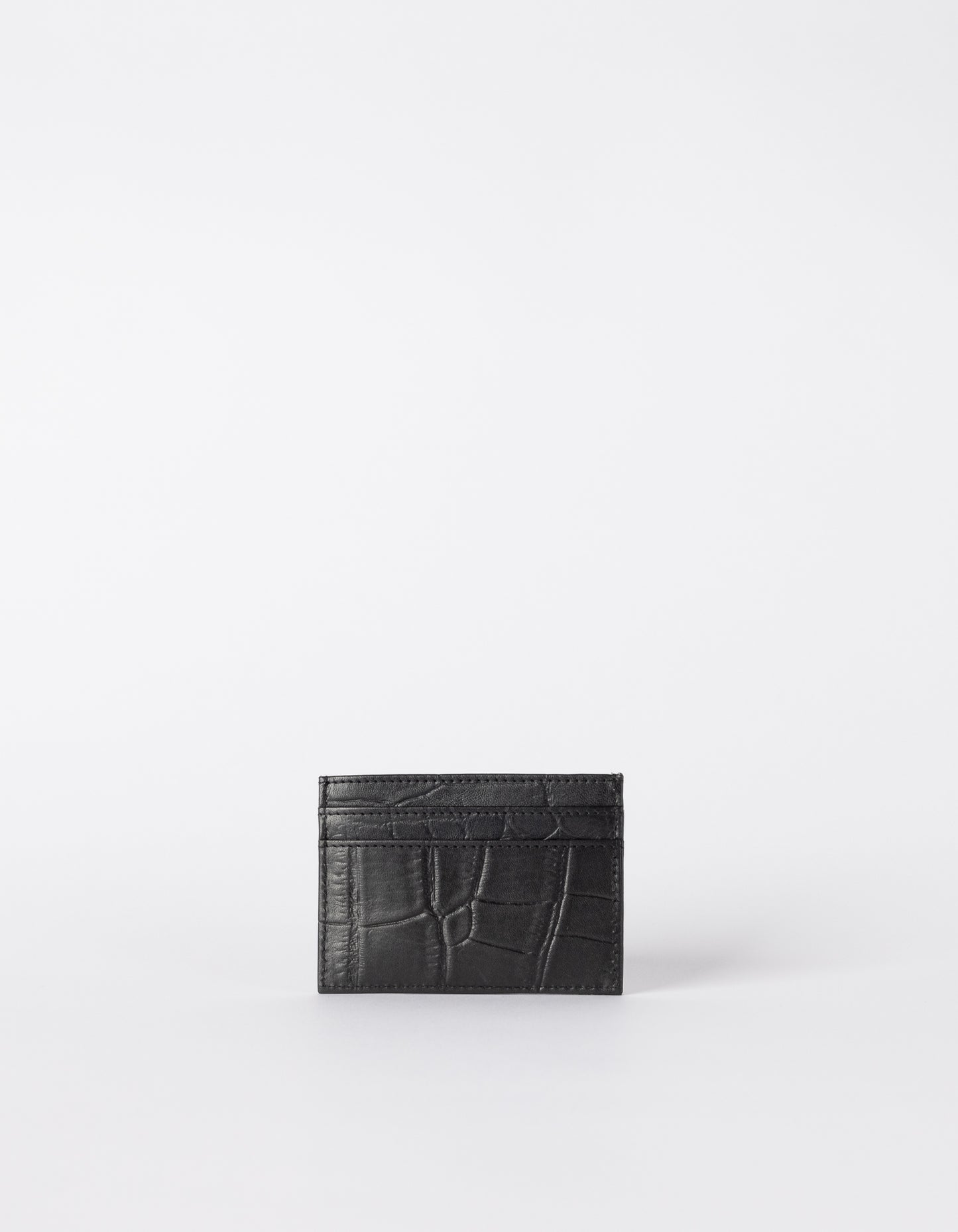 Mark's Card Case Croco Black