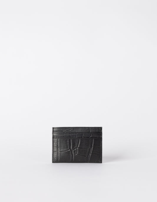 Mark's Card Case Croco Black