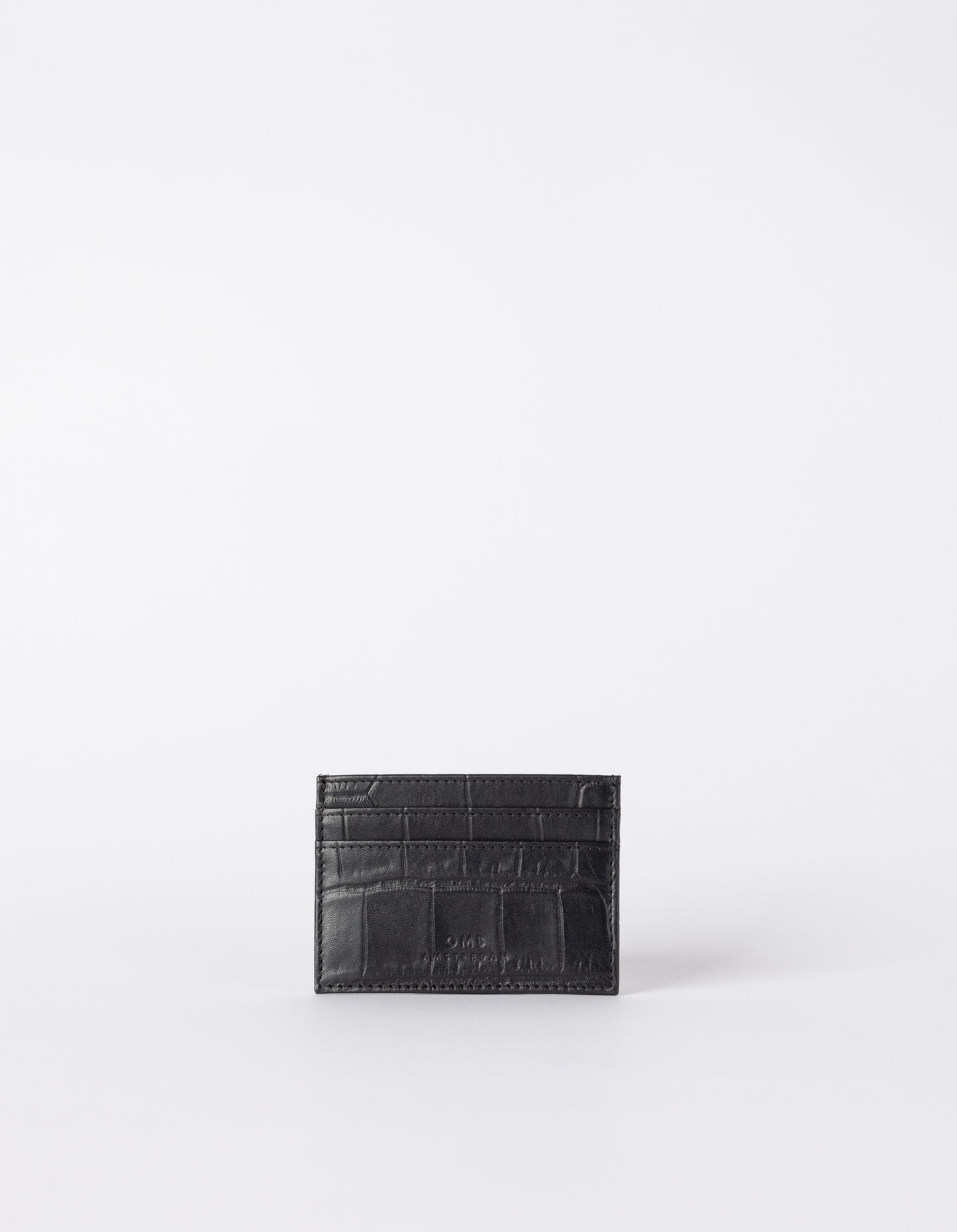 Mark's Card Case Croco Black