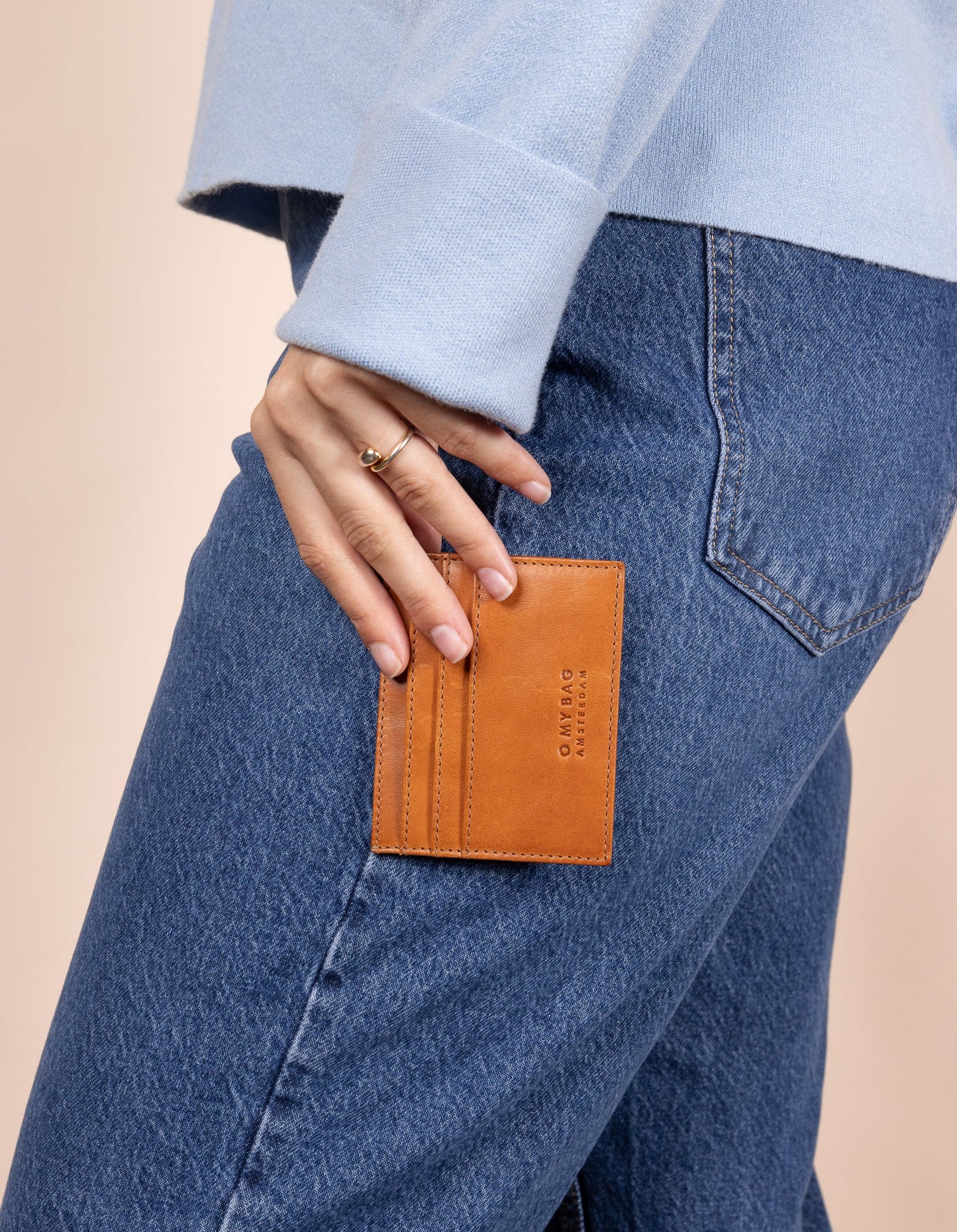 Marks Cardcase Maxi Classic Leather Cognac