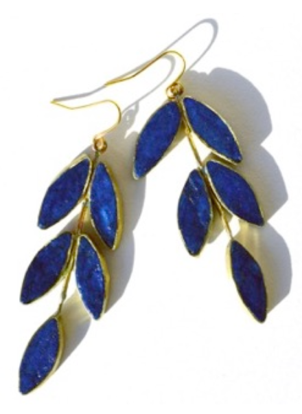 Quazi - Posy waste paper earrings