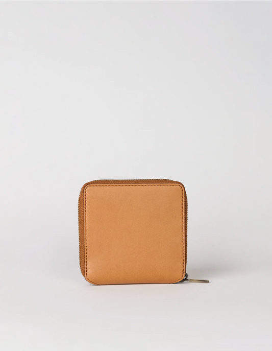 Sonny Square Wallet - Cognac- Vegan Uppeal