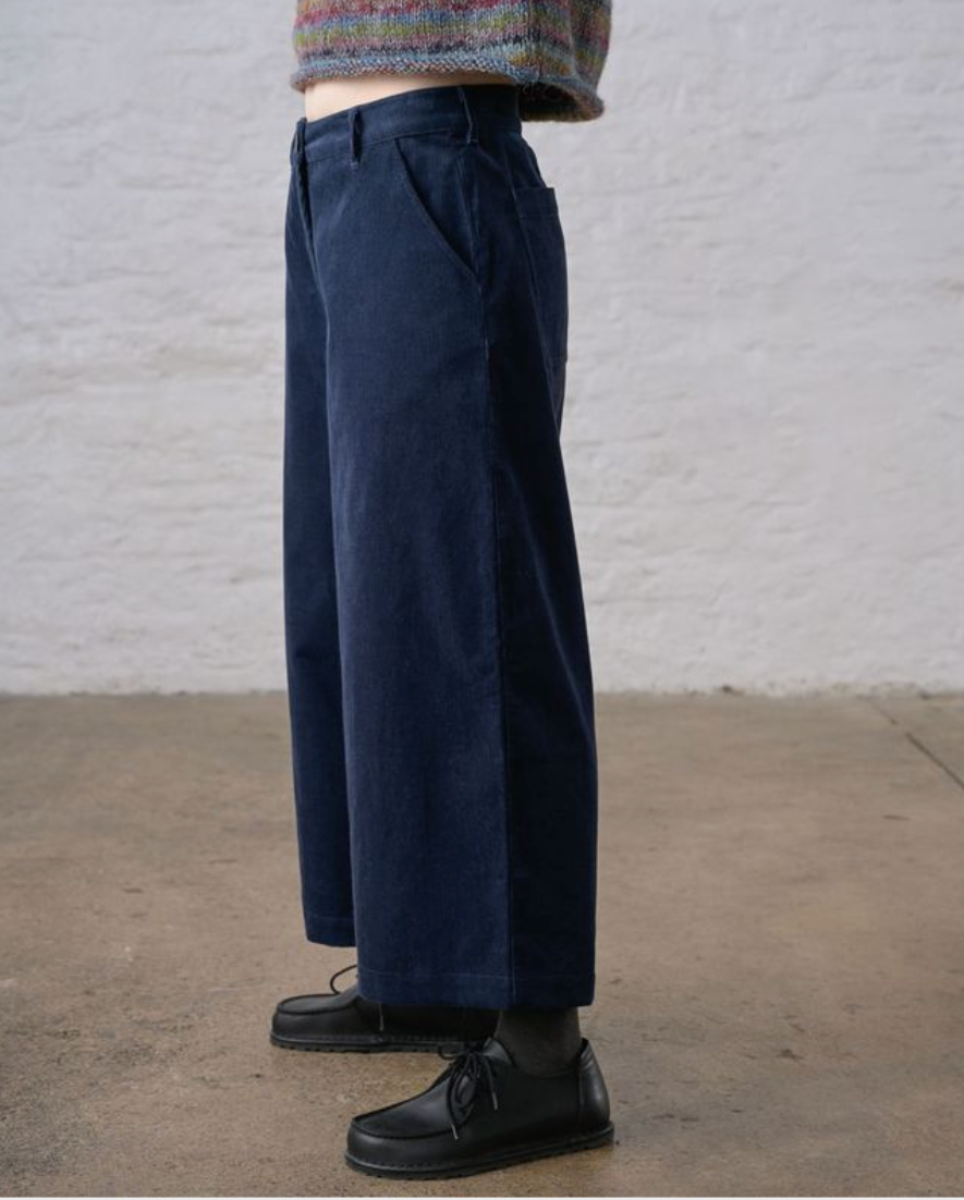 Kate Culottes Blue Cord