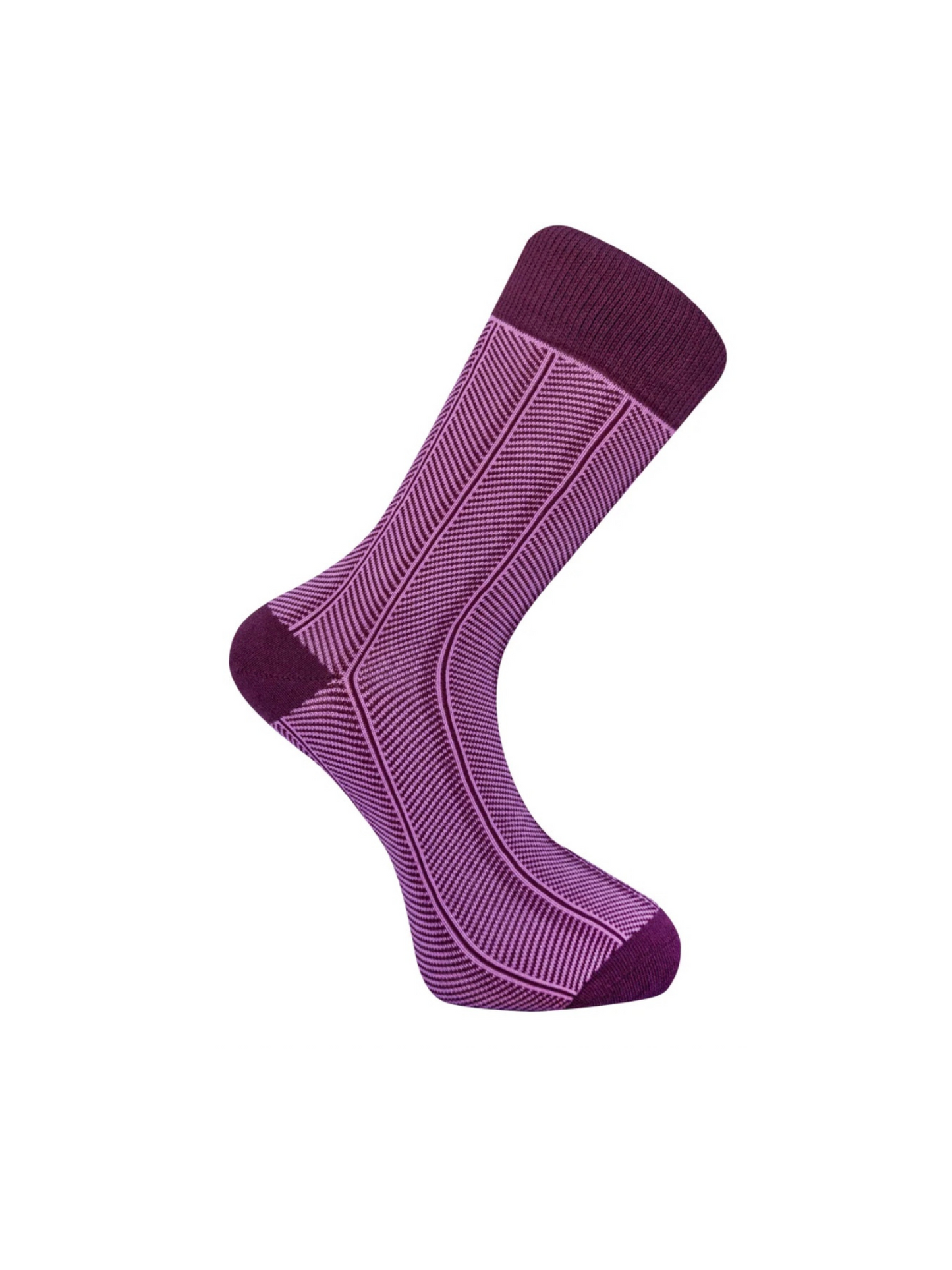 Herringbone Socks Berry
