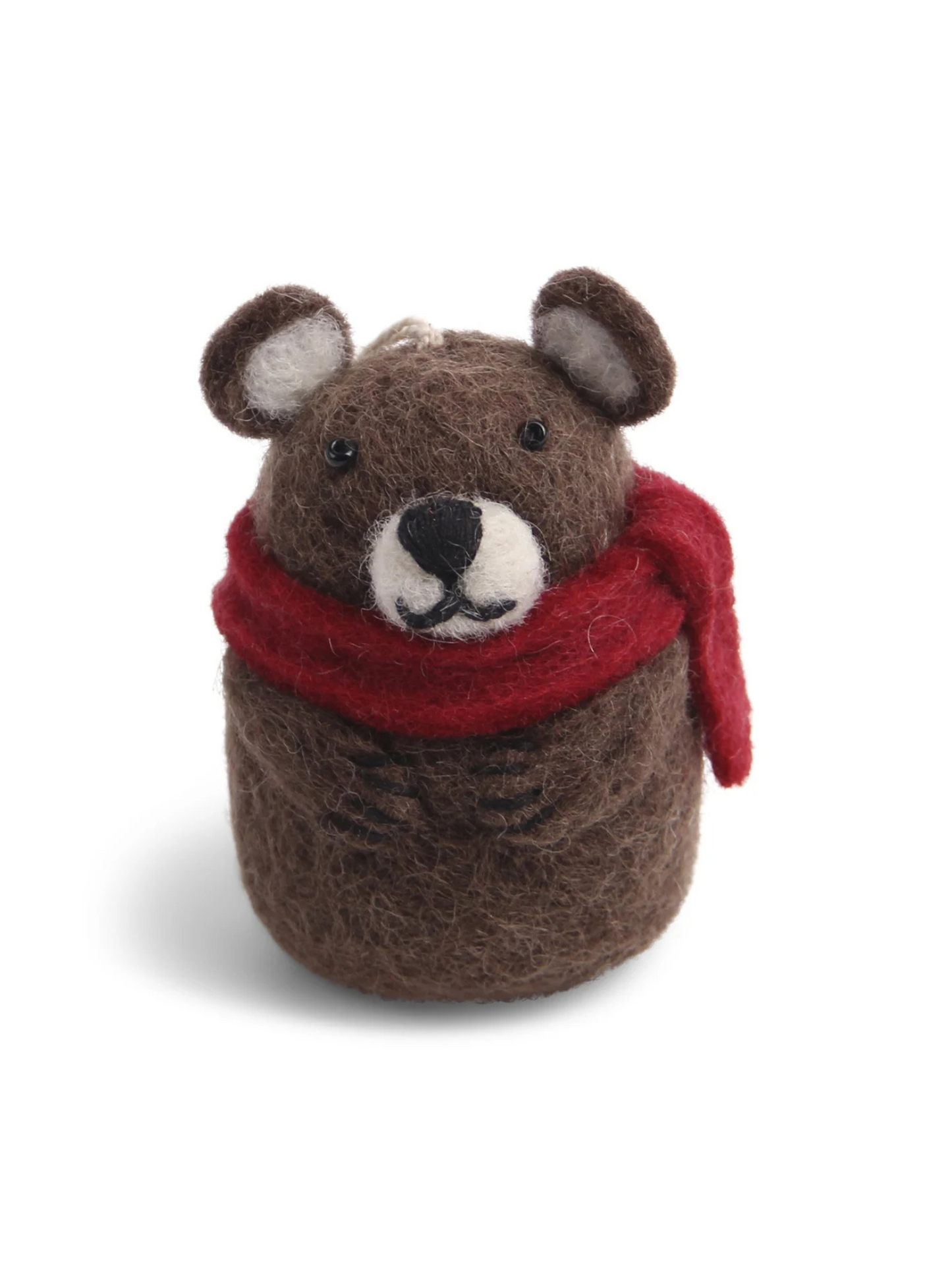 Brown Bear with Scarf
