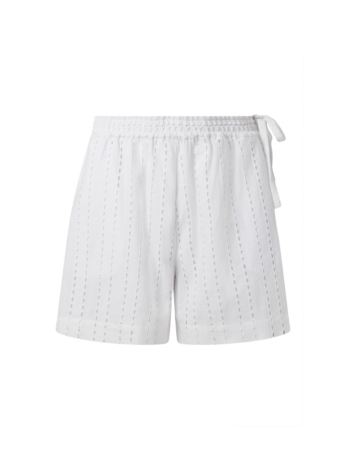 Maya Broiderie Shorts White