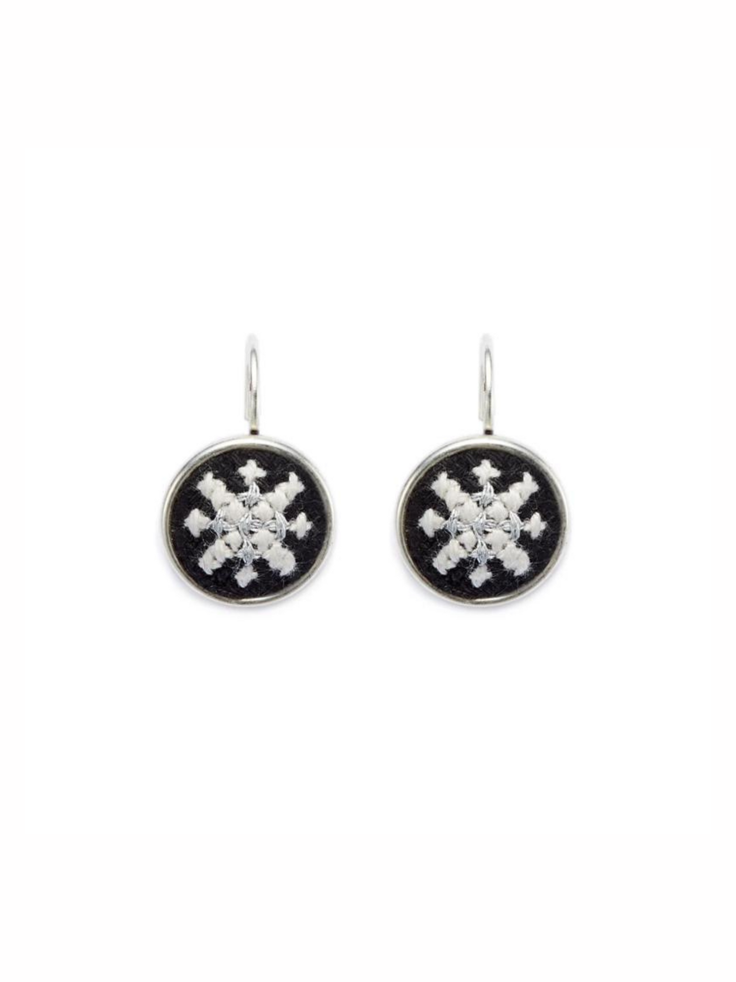 Arabesque Dainty Earrings Silver Plated