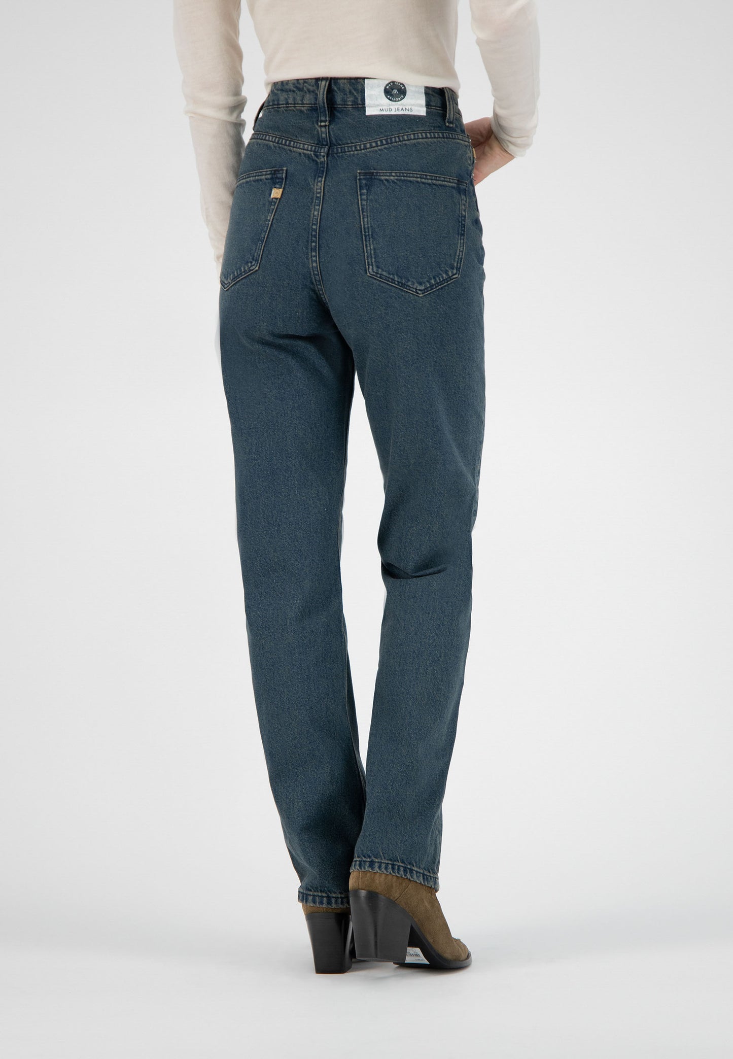 Relax Rose Organic Cotton Jeans - Whale Blue