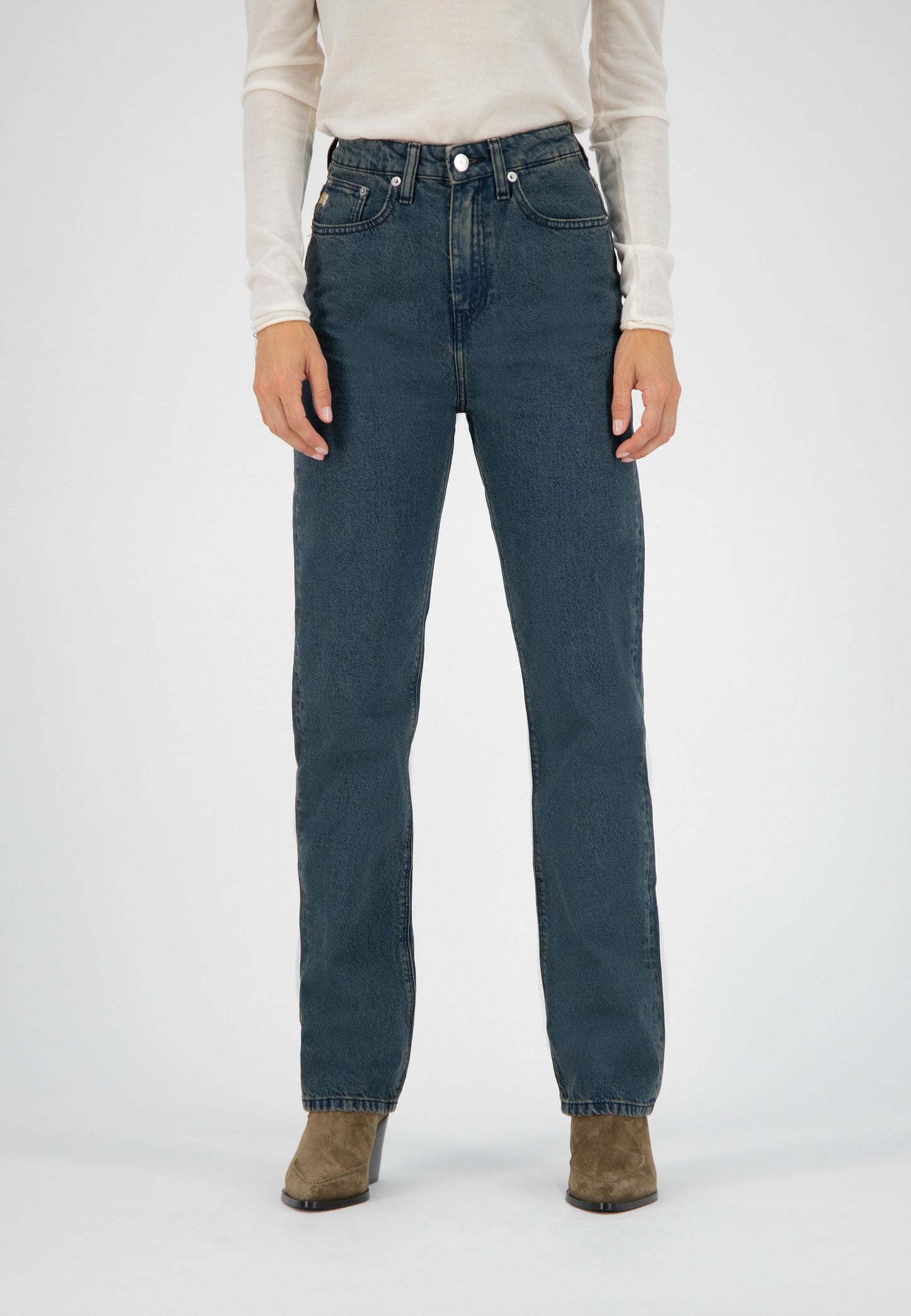 Relax Rose Organic Cotton Jeans - Whale Blue