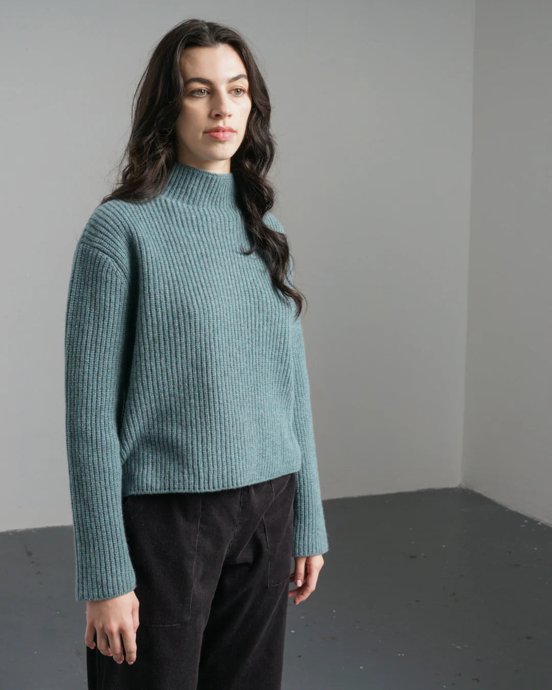 Matilda Ribbed Jumper Caspian