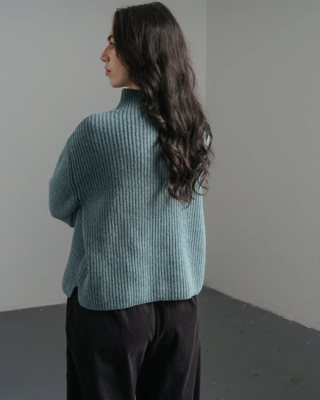 Matilda Ribbed Jumper Caspian