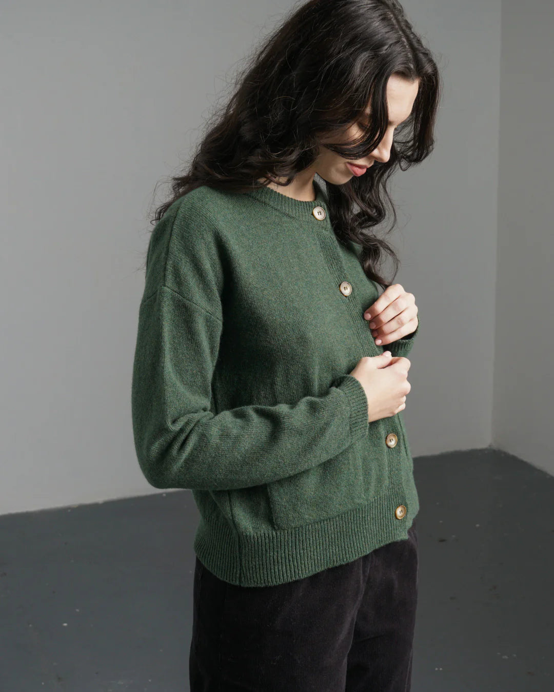 Mira Cropped Cardigan Rosemary