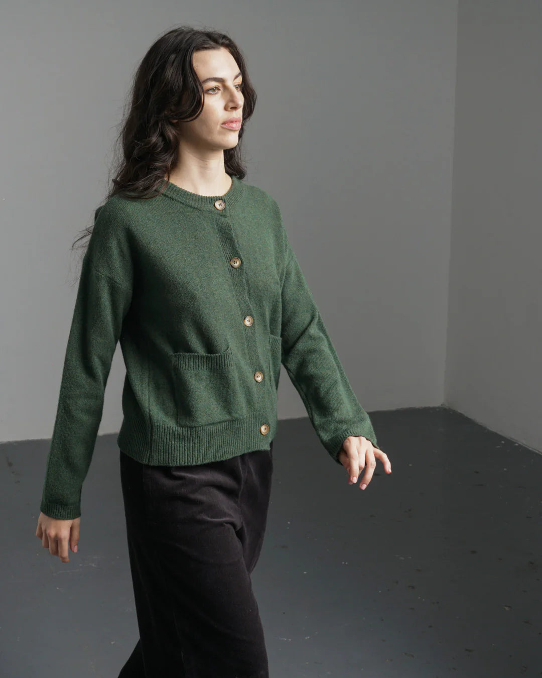 Mira Cropped Cardigan Rosemary
