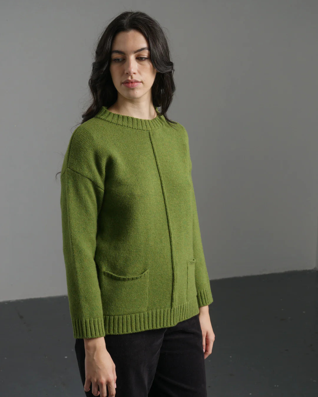 Aime Relaxed Jumper Moss