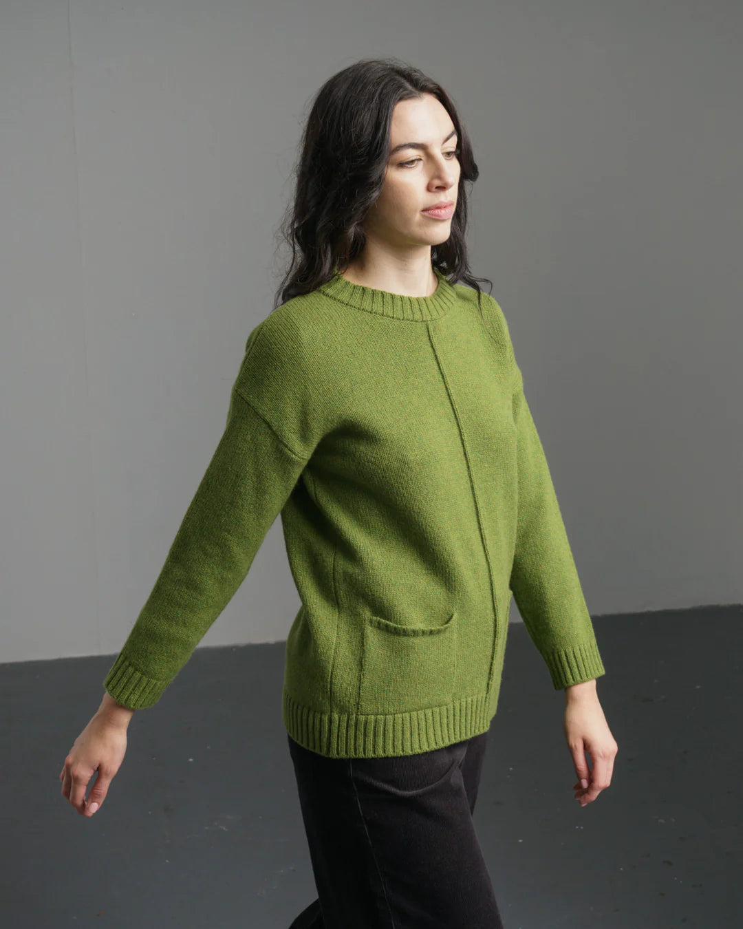 Aime Relaxed Jumper Moss
