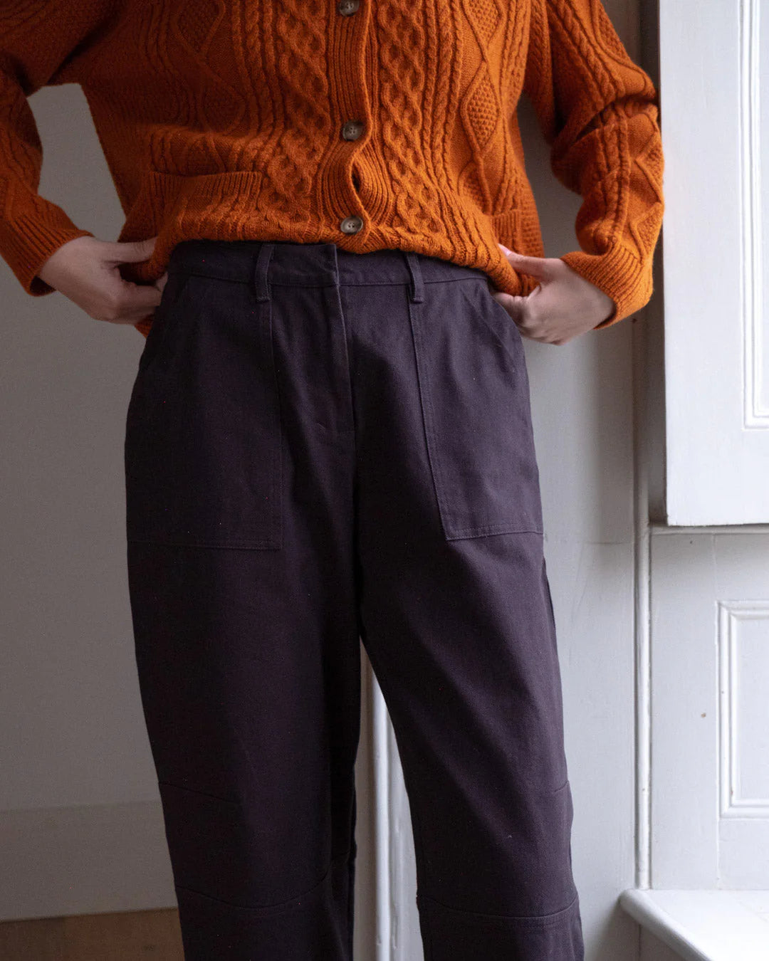 Margate Relaxed Trousers Dove Grey Twill
