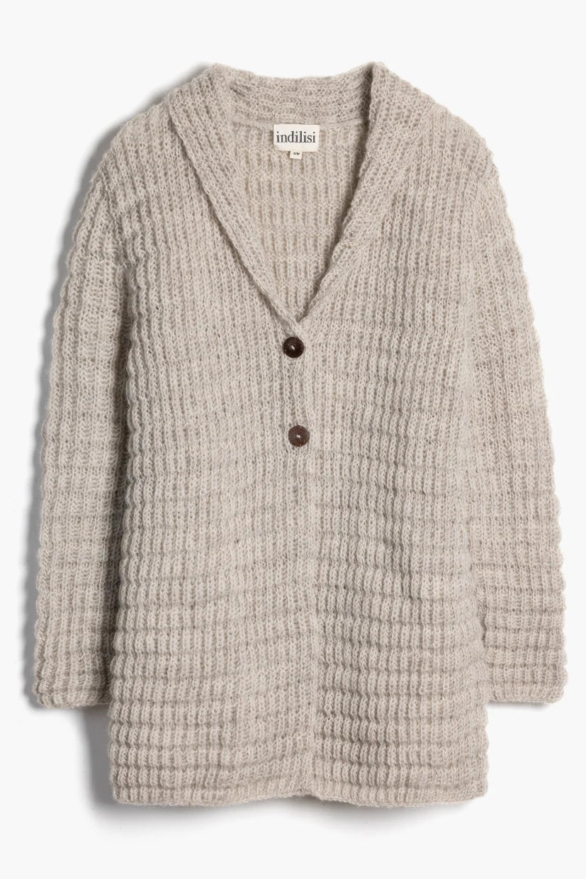 Waffle Long Cardigan