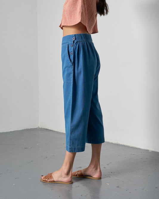 Anna Culottes - Textured Denim